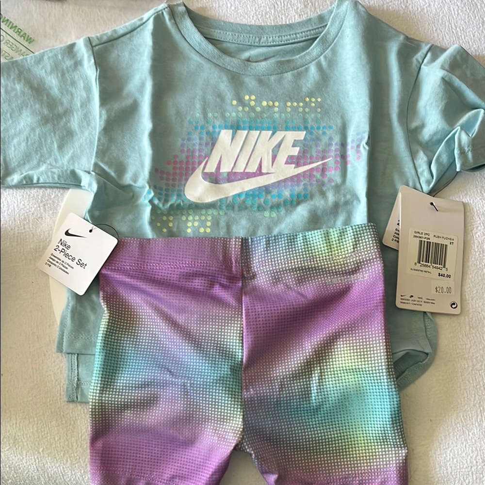 Nike Kids' Blue and Purple Outfit
